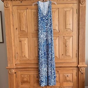 Lilly Pulitzer Blue and White Geometric Dress